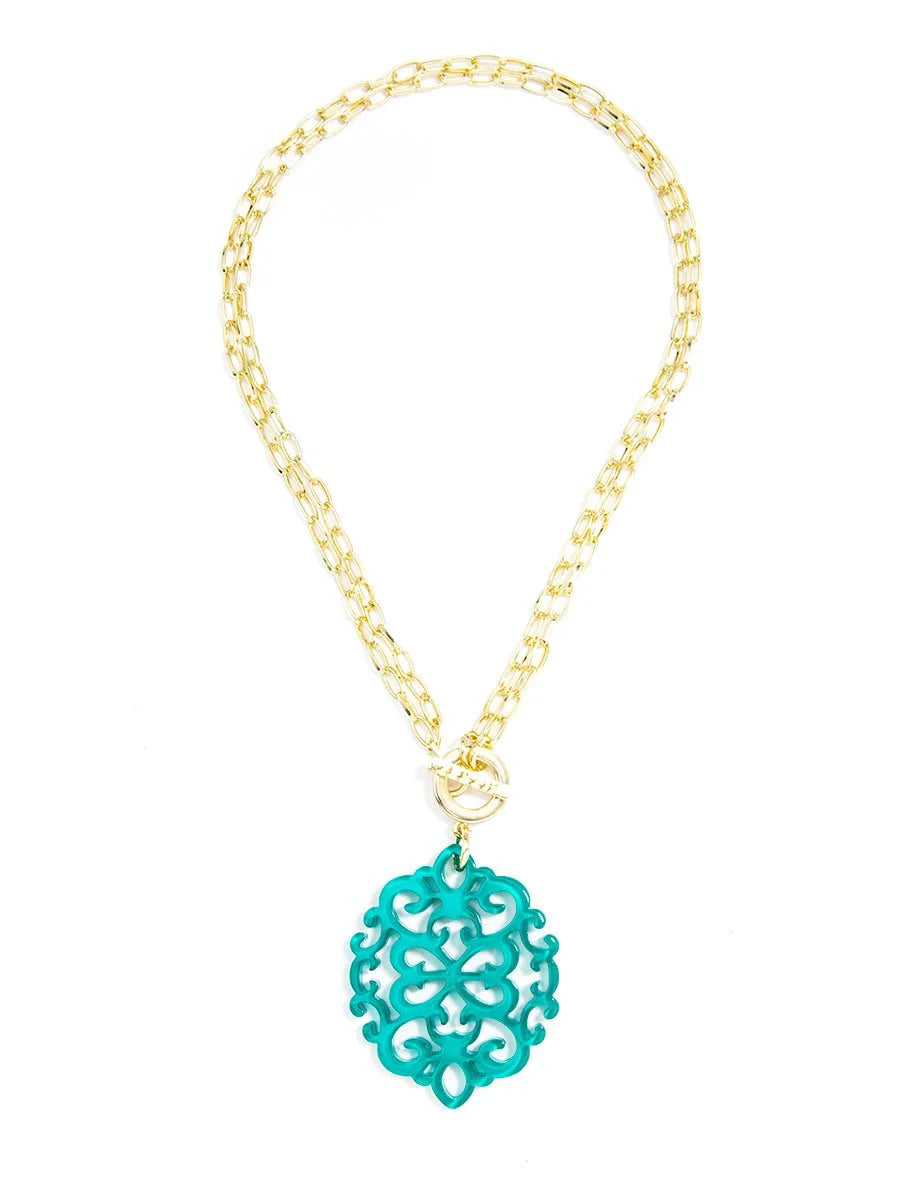 Damask Pendant Necklace