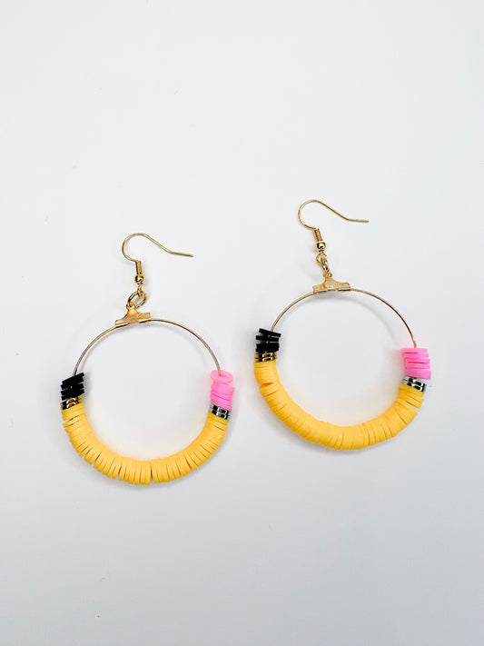 Heishi Pencil Earrings