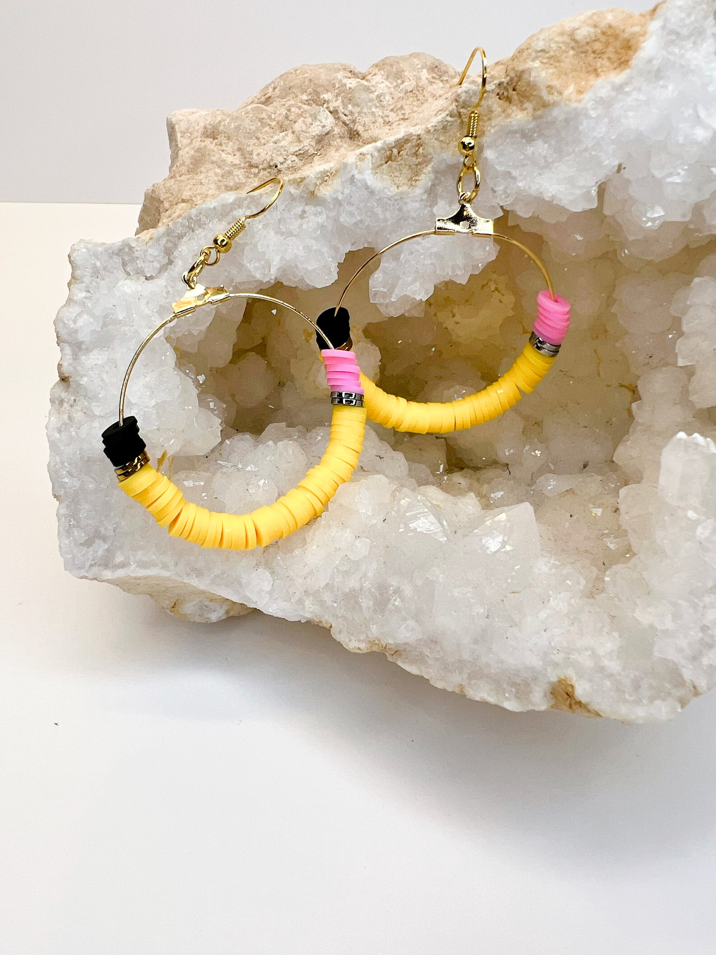 Heishi Pencil Earrings