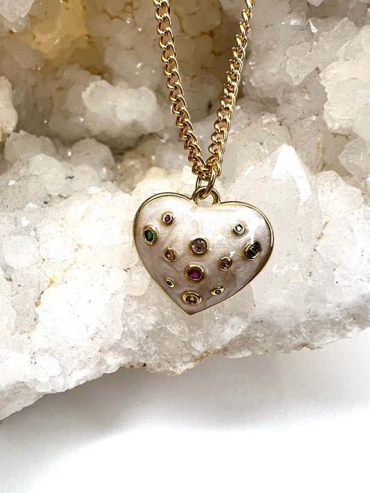 Shimmer Heart Necklace