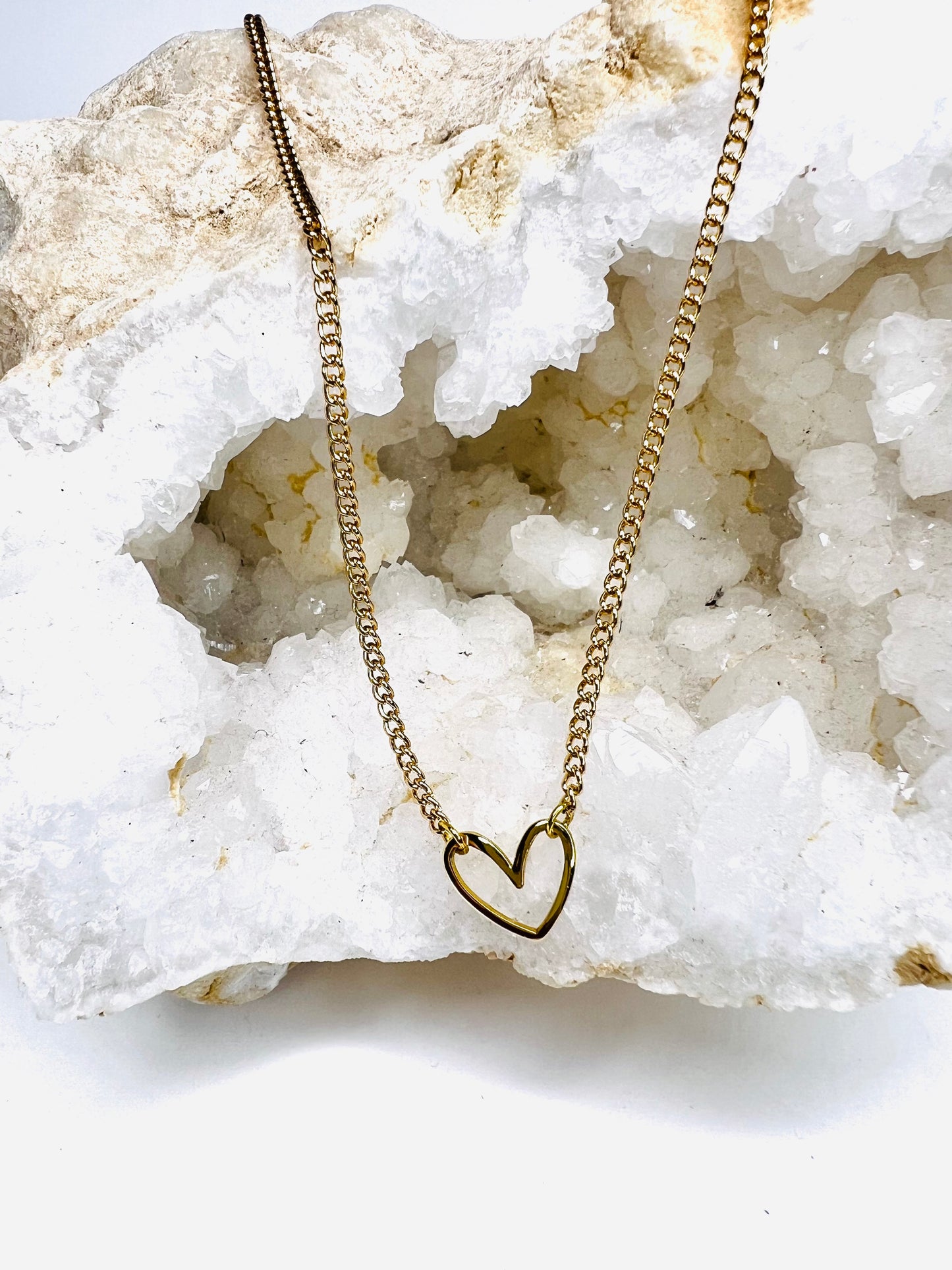 Delicate Open Heart Necklace