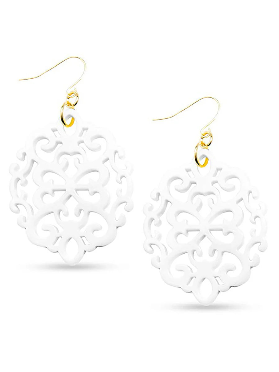 Damask Resin Earrings