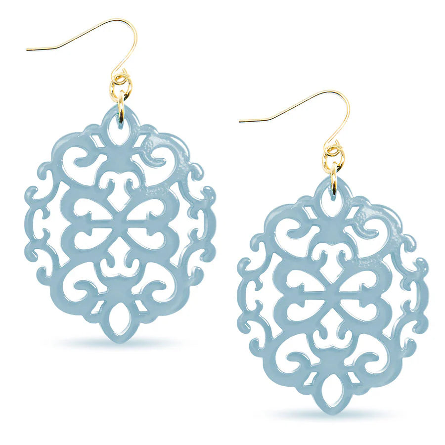 Damask Resin Earrings