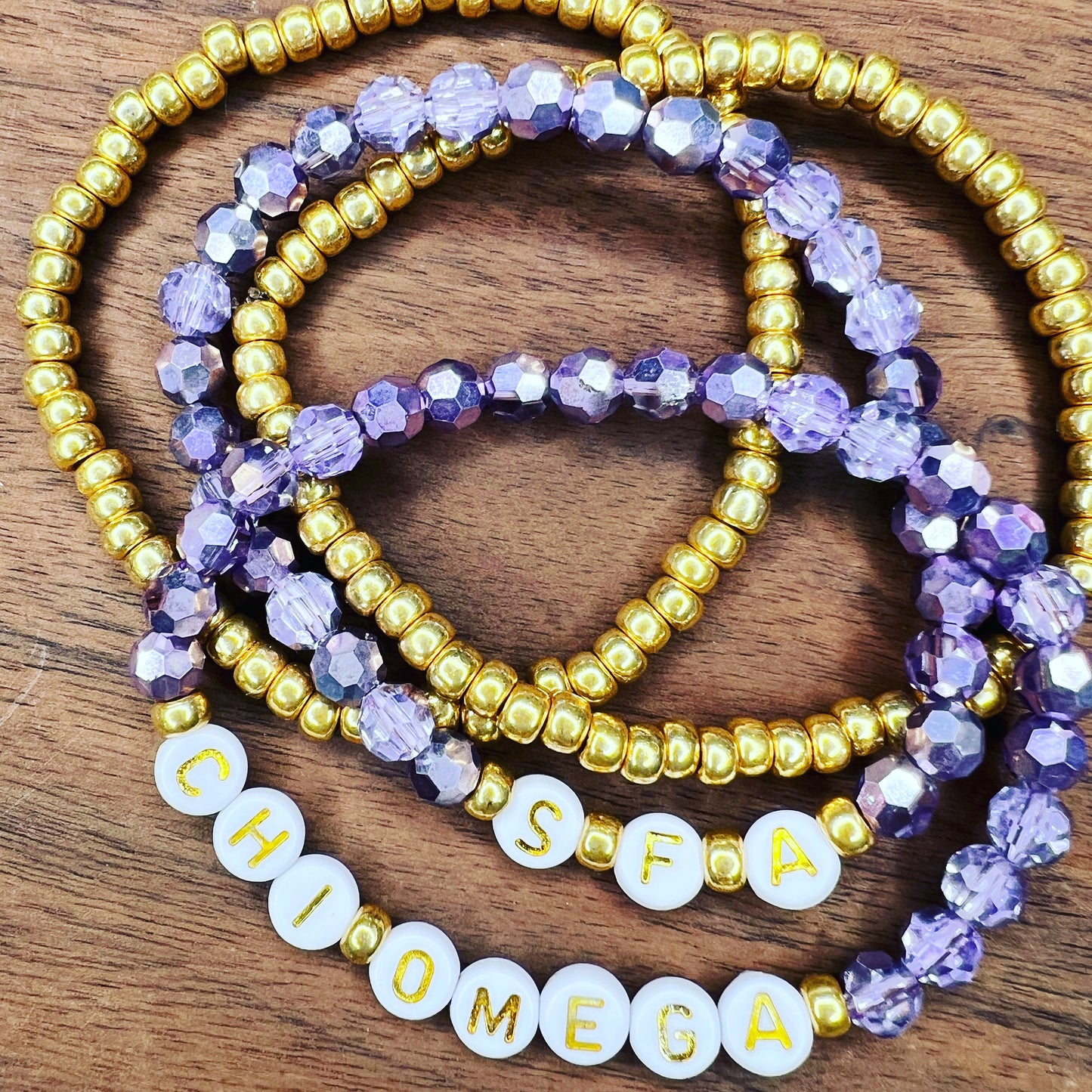 Custom Crystal Name Bracelets