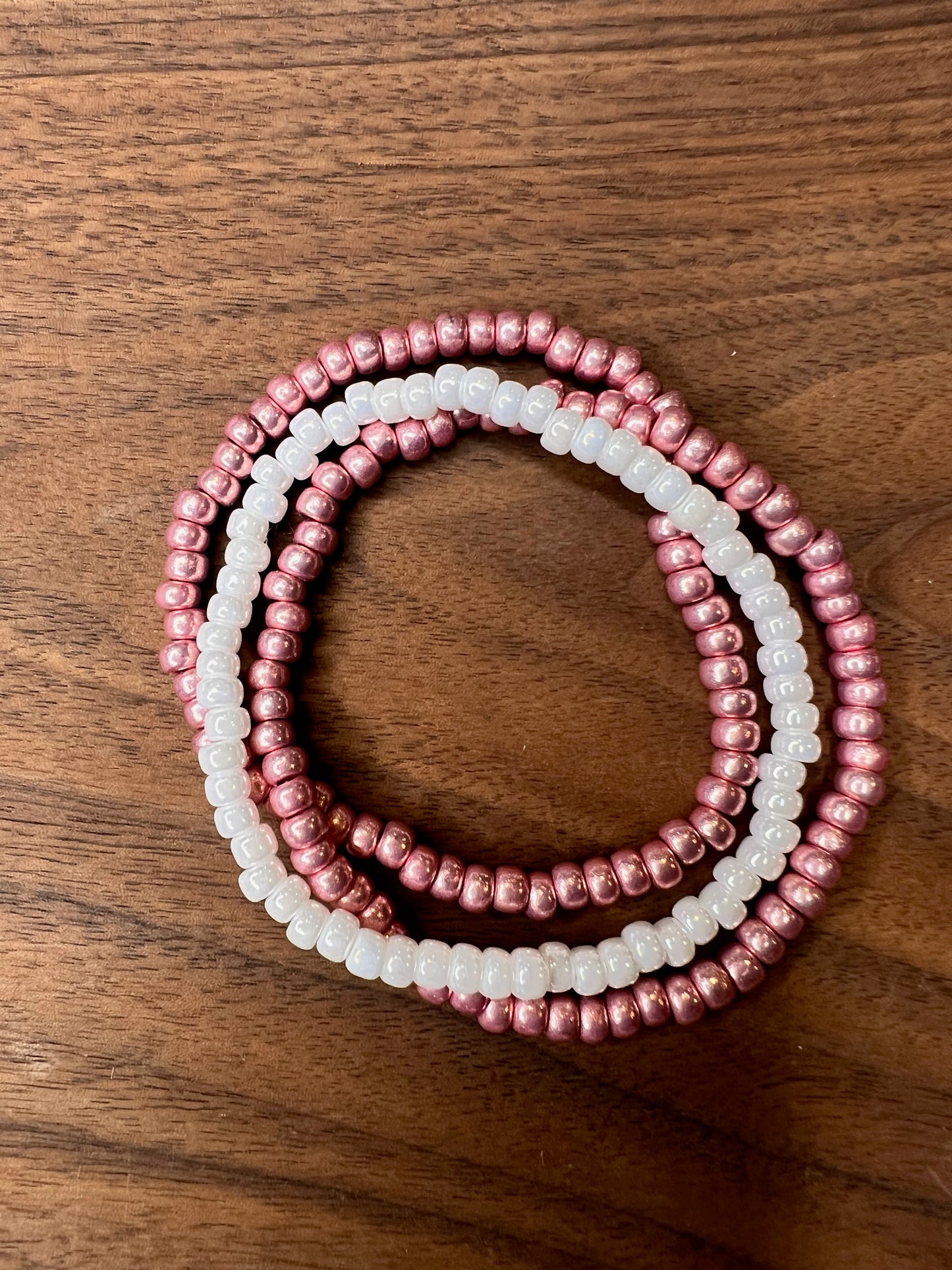 Solid Seed Bead Bracelets