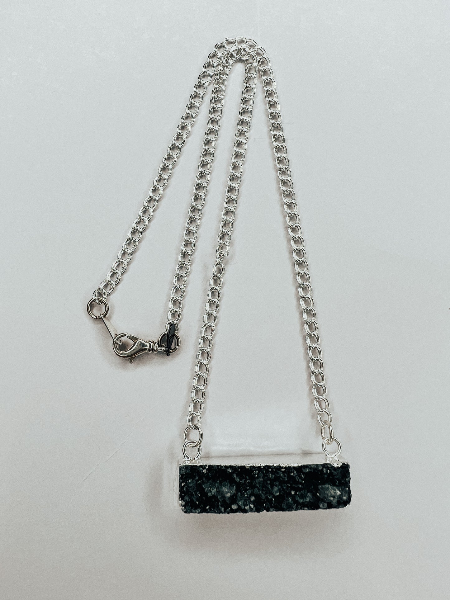 Drusy Bar Necklace