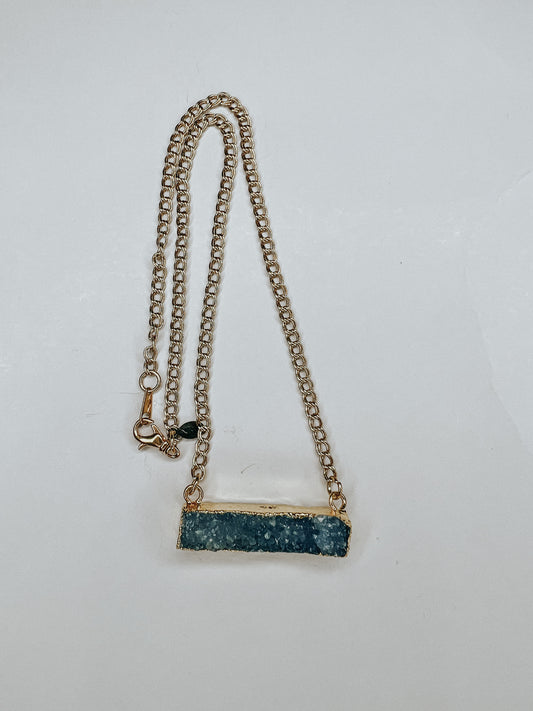 Drusy Bar Necklace