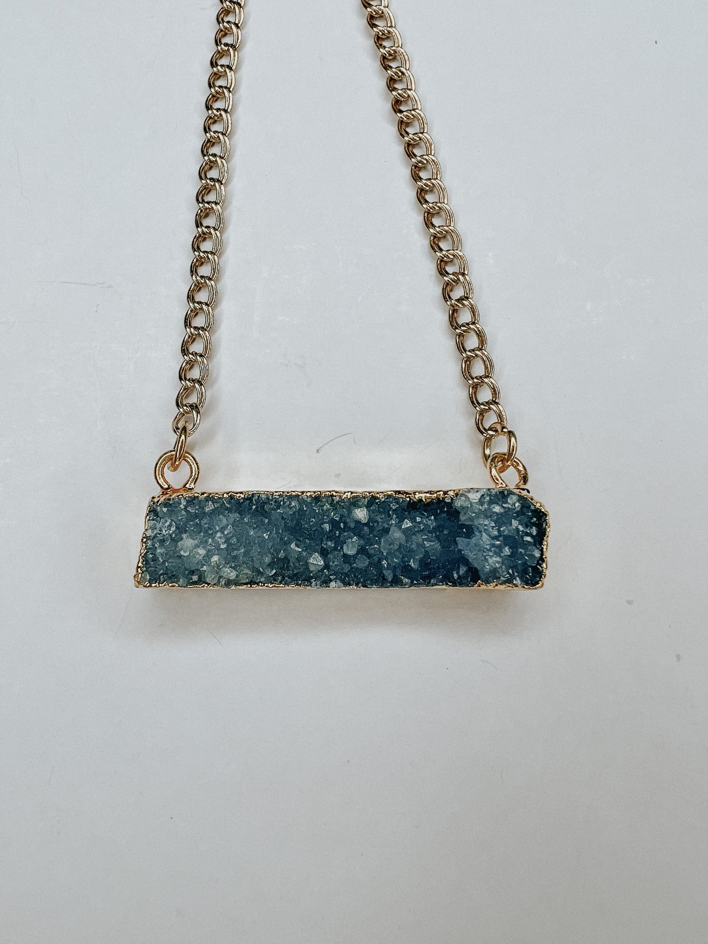 Drusy Bar Necklace