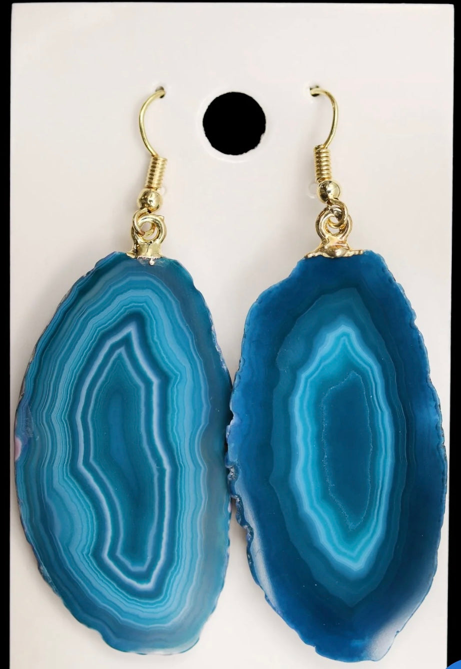 Agate Slice Earrings