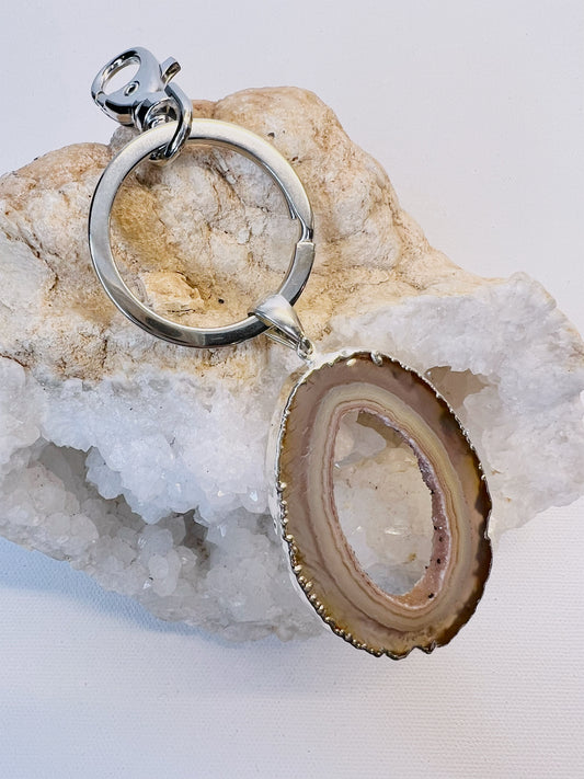 Geode Keychain