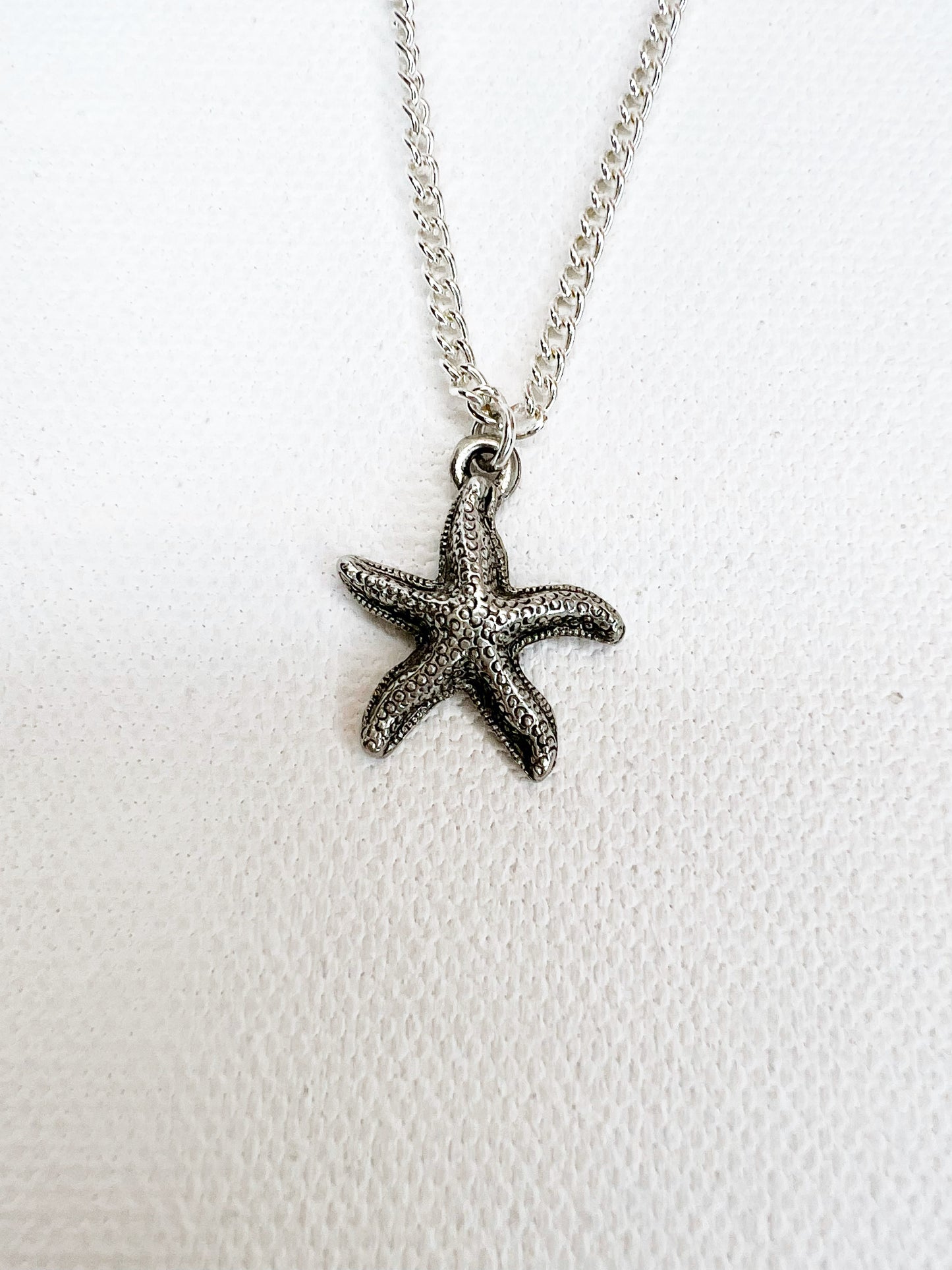 Silver Starfish Necklace