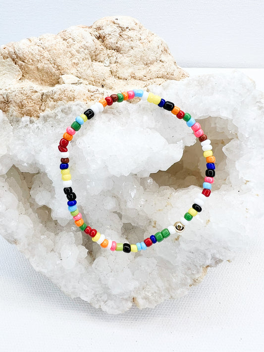 Multi Color Seed Bead Bracelet