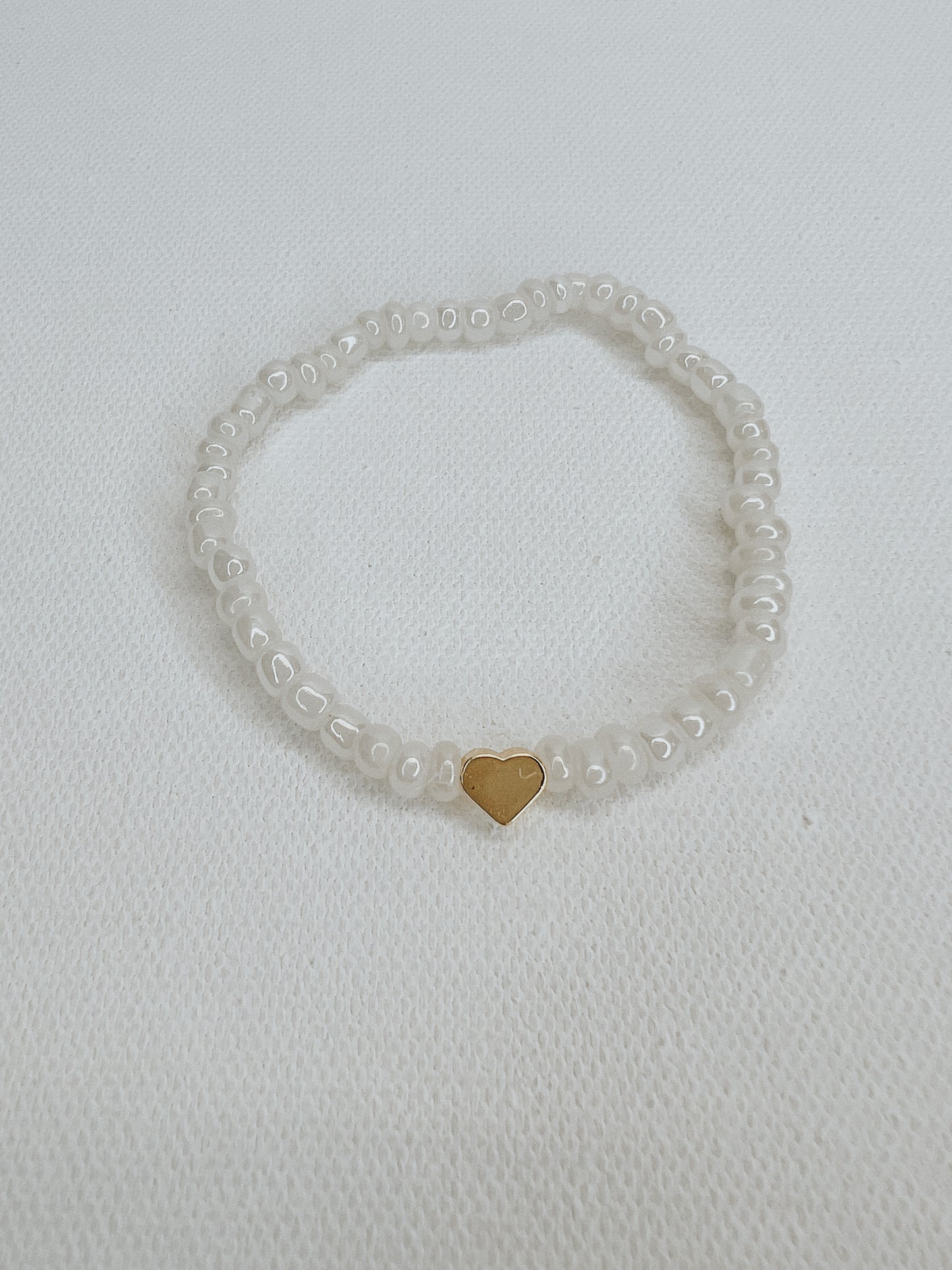 Tiny Heart Seed Bead Bracelet