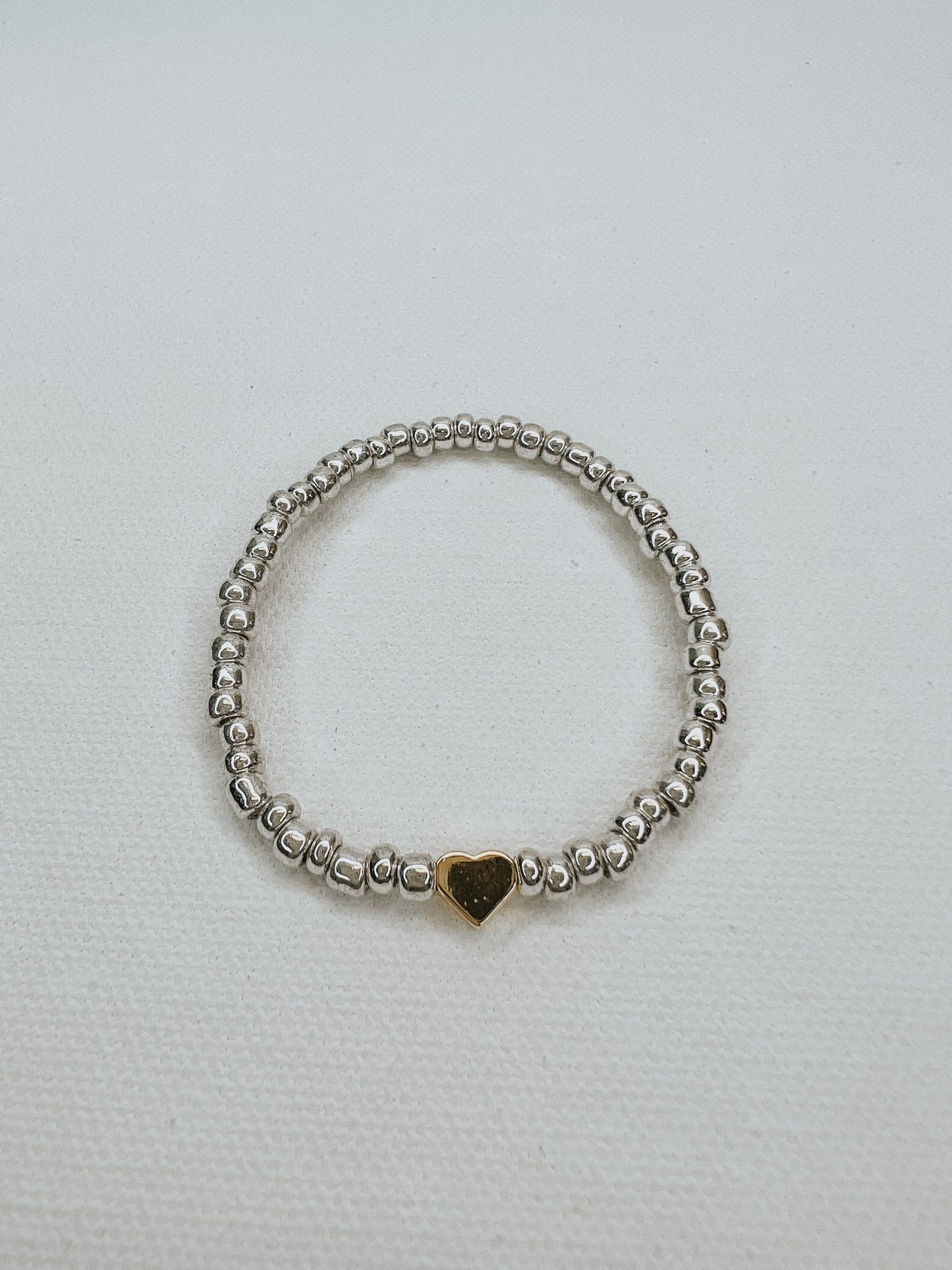 Tiny Heart Seed Bead Bracelet