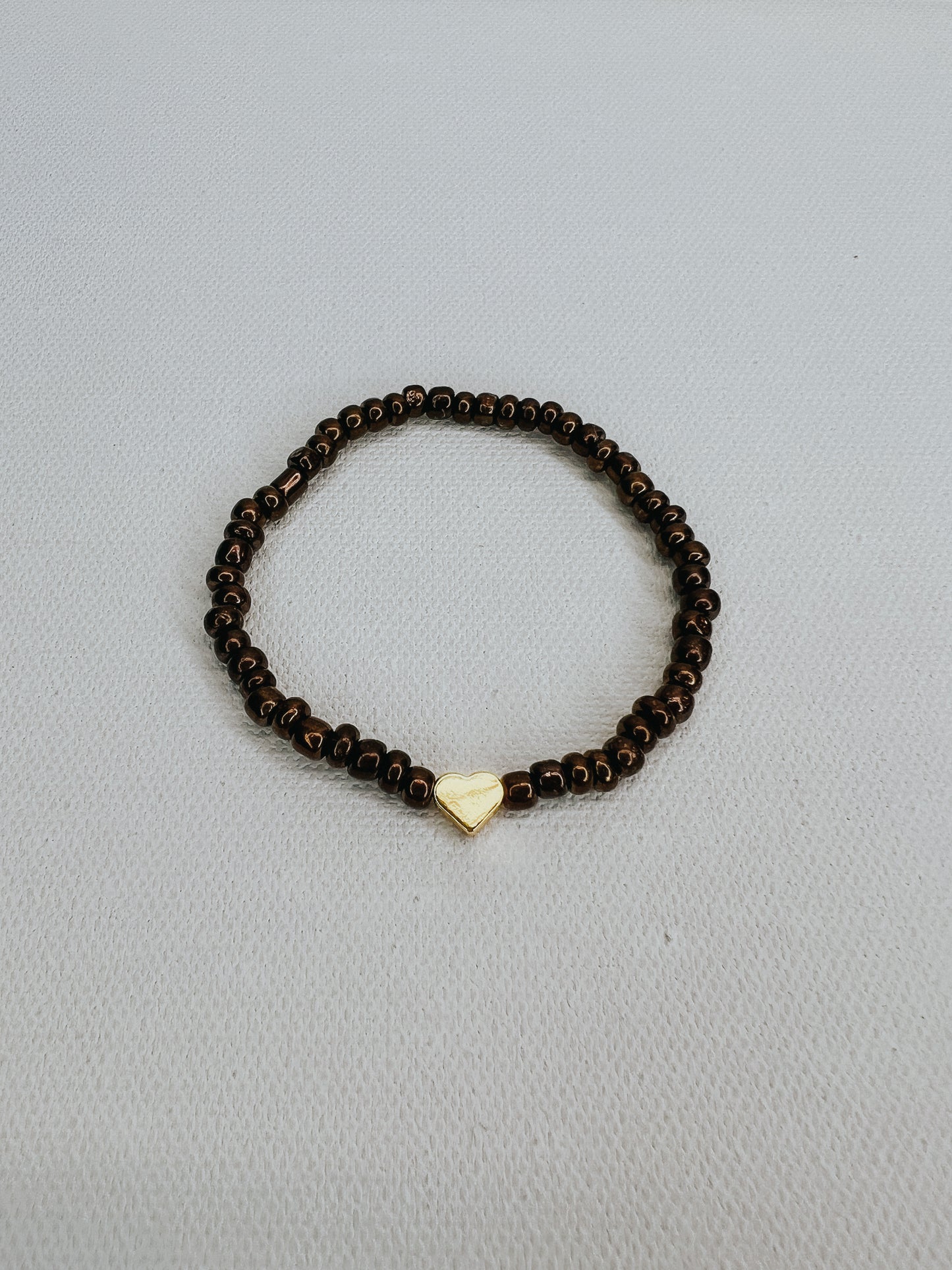 Tiny Heart Seed Bead Bracelet