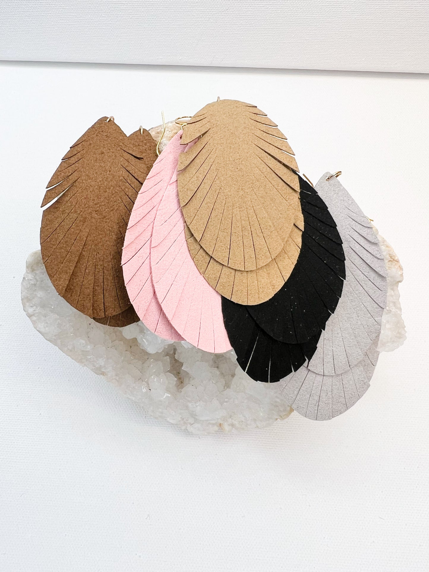 Feather Suede Earrings