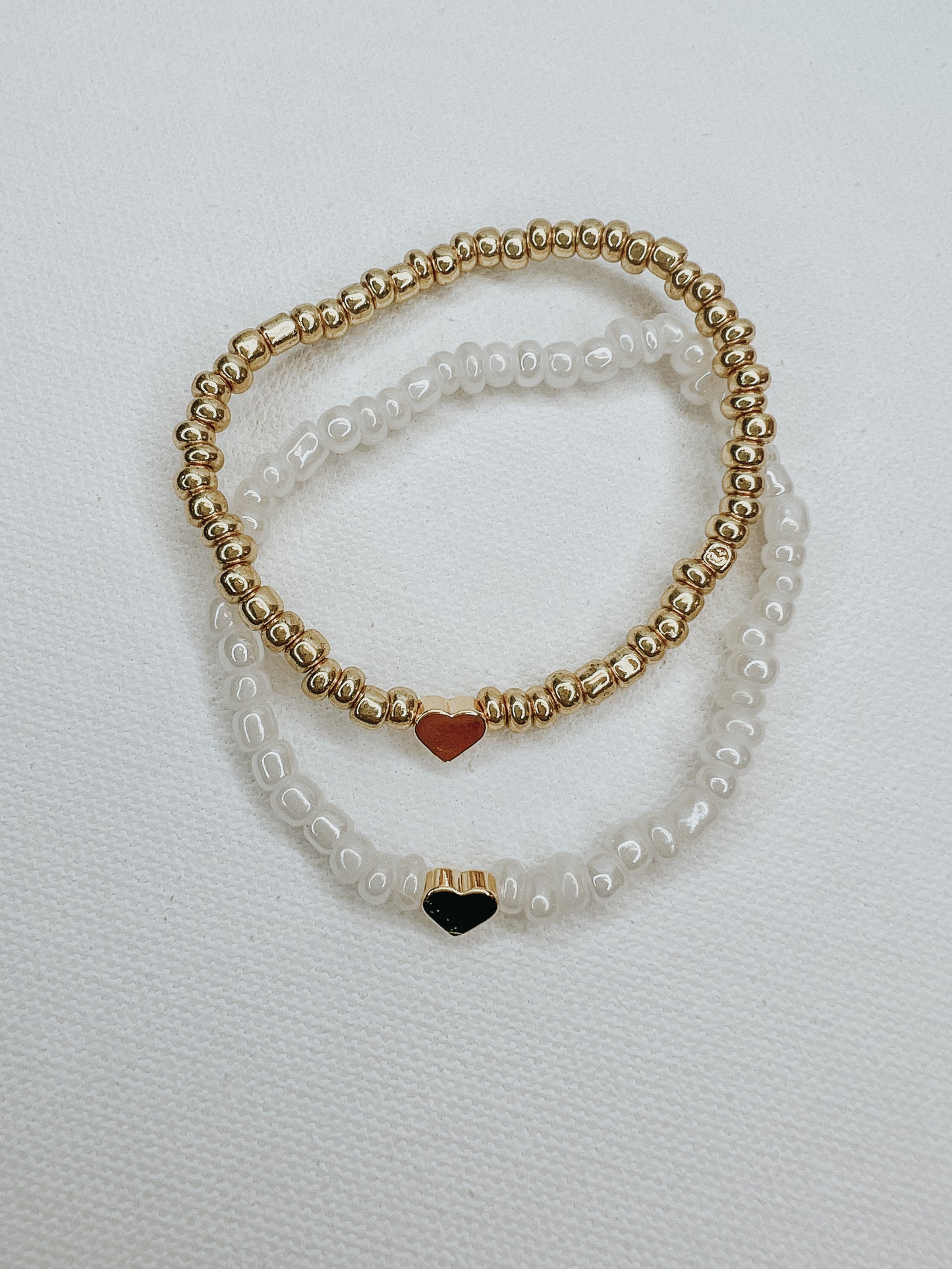 Tiny Heart Seed Bead Bracelet