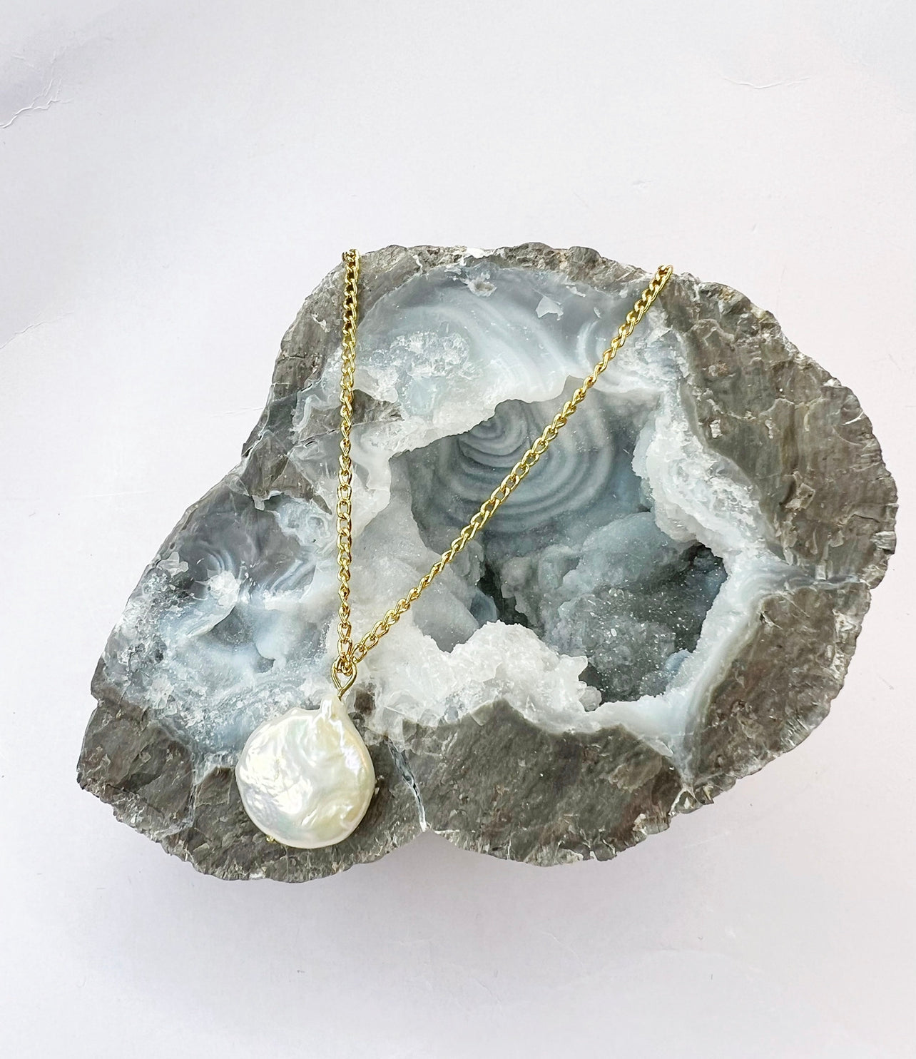 Freshwater Coin Pearl Necklace