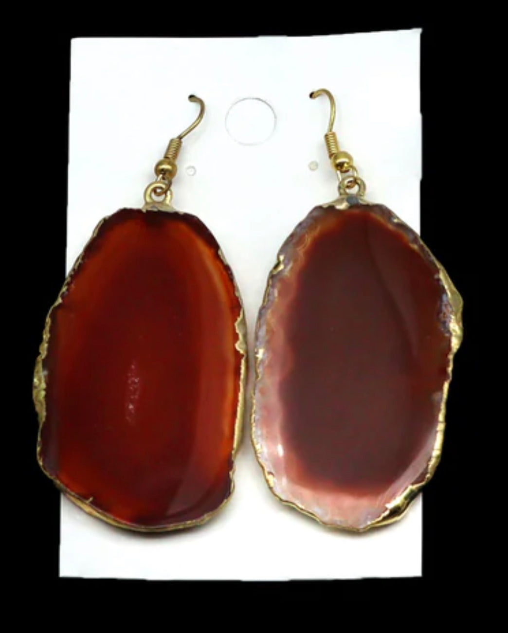 Agate Slice Earrings